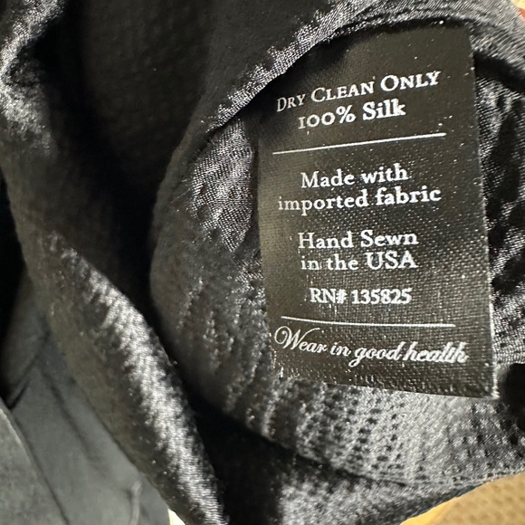 Beautiful black silk NO 6 STORE size 0 belted jumpsuit. - Picture 8 of 15